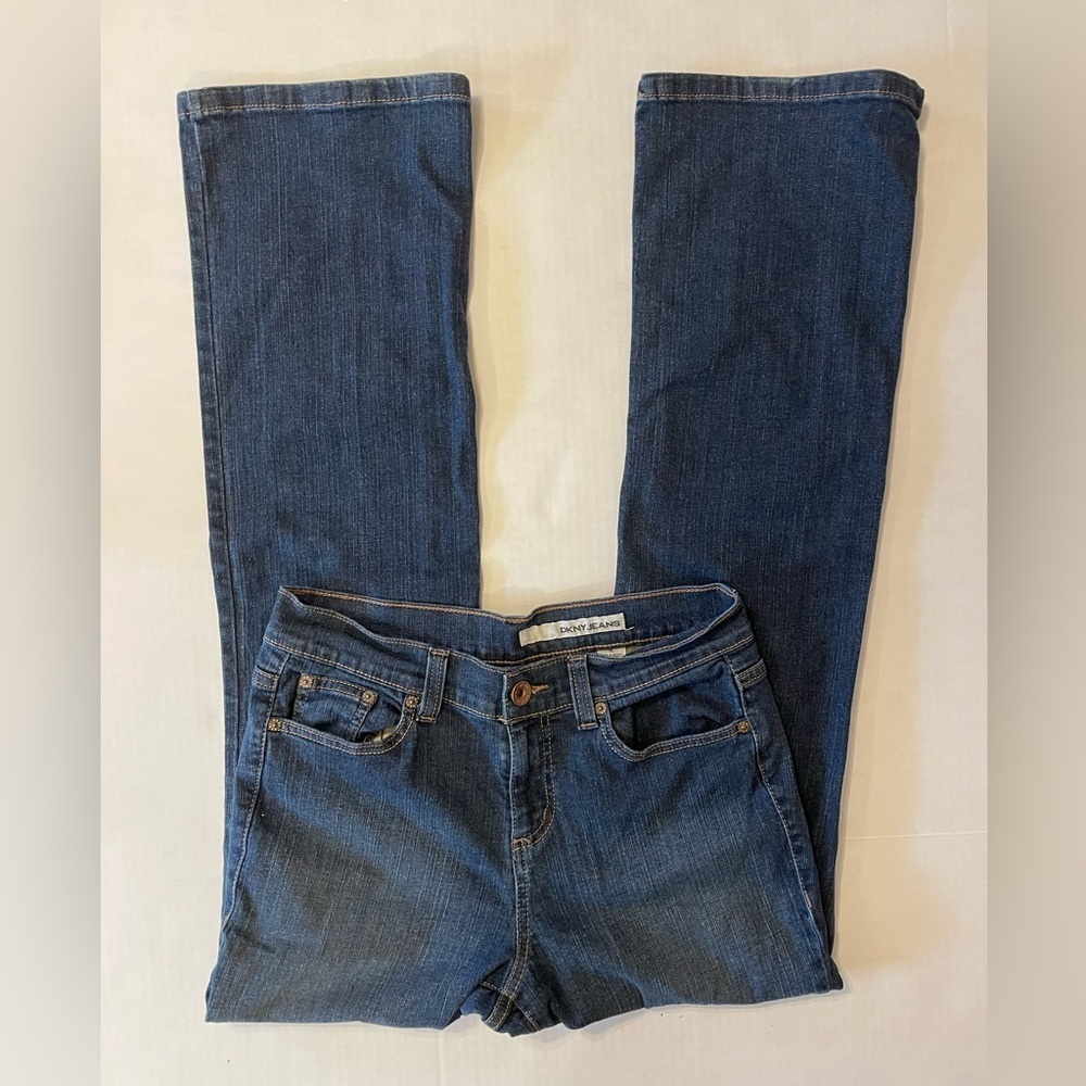 DKNY Jeans Denim Bootcut Jeans Size 8 Long - Picture 2 of 8